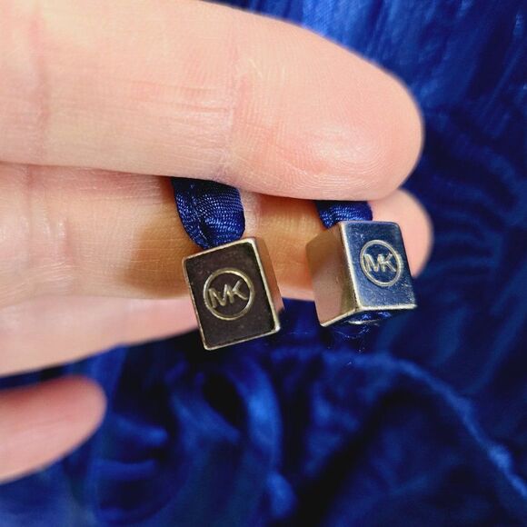 NWT MICHAEL KORS LONG SLEEVE PEPLUM HEM FAUX WRAP TOP/TUNIC ROYAL P/L MSRP $98 - Picture 6 of 10